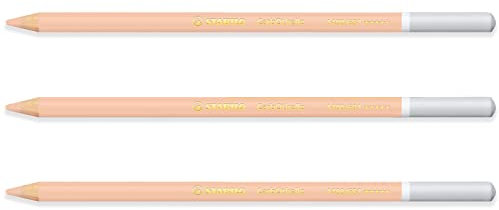STABILO Chalk-Pastel Pencil CarbOthello - Pack of 3 - Light Flesh Tint (681)