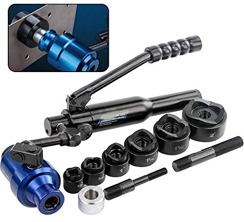 JMorCO Robuster hydraulischer Lochschneider, Lochherstellungswerkzeuge, Stanzwerkzeuge 22,5–61,5 mm (1/2–2 Zoll) im 3,5 mm dicken milden Blech WK-8AL