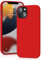 YATWIN Silicone Case for iPhone 13 Mini, Soft-Touch, Shockproof, DustProof, Antiskid Full Body Armour Phone Cover for Apple iPhone 13 Mini - Red