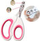 Vesslam Cat Nail Clipper&Dog Nail Clipper,2mm&4mm Trim Hole Safety Guard to Avoid Painful Overcutting, Round Pet Nail Clippers for Cat&Dog Between (Pink)