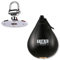 OLYSPM Boxen Punchingball,Speedball,Boxsack Hängend mit Drehgelenk,Leder Box Sack mit Latex Blase für MMA, Muay Thai,Boxen,Kickboxen,Fitness