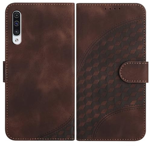 JayModCase Mobile Phone Case for Samsung Galaxy A50 / A50S / A30S, with Card Slot, Stand Function, Magnetic, PU Leather Case, Folio Flip Case Compatible with Galaxy A50 - Brown