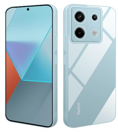 HSP Hülle für Xiaomi Redmi Note 13 Pro 5G [Staubabweisend] Handyhülle | Premium TPU Silikon Case Schutzhülle | Kratzfest Stoßfest Fallschutz | Kameraschutz Displayschutz | Durchsichtig | Transparent