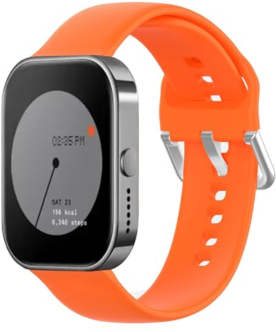 CZhkg Armbänd Sportbänder für CMF Watch Pro Strap, Silikonband Wristband Ersatzbänd Bracelet Armbände Schnellverschluss Uhrenband Verstellbares Bracele für CMF by Nothing Watch Pro (orange)