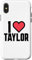 iPhone X/XS I Heart Taylor Love Design Case