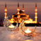 Mond Deko Ramadan Windlicht Ramadan Kristall Kerzenhalter Weihnachtsdeko Teelichthalter Modern Gold Silber Moon Kerzenständer für Hochzeit Weihnachten 2 Stück