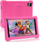 SUMTAB Newest Tablet para Niños 7 Pulgadas Android 13 Tableta，8GB RAM 64GB ROM (TF 128GB), GMS Certified, Pantalla IPS HD, Control Parental, Tableta educativa para niños con Funda EVA(Rosa)