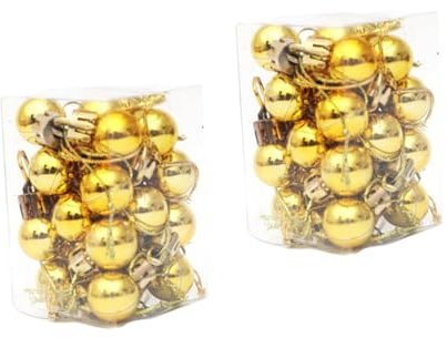 PRETYZOOM 48 STK Weihnachtsanhänger Weihnachtsdekokugel Mini-weihnachtskugeln Mini-Weihnachtskugel-Ornamente Schmuck Für Den Weihnachtsbaum Weihnachtskugel-anhänger Weihnachtsschmuck 2020