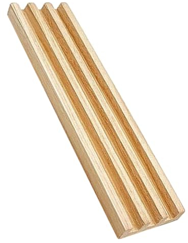 WHAMVOX Dominosteine aus Holz Holzständer für Dominosteine Kartenspielen Mahjong Domino-Halter Ausstellungssockel aus Holz Desktop-Dominohalter Domino-Zubehör Karten Basis hölzern