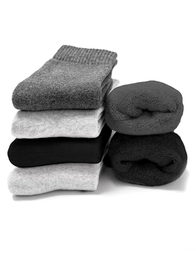 Occulto Damen Warme Thermosocken 80% Baumwolle 6er Pack (Modell: Smilla)