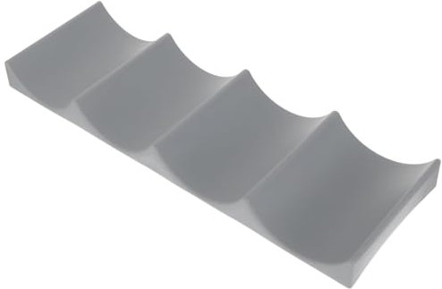 WeddHuis 1 PCS Botellero Frigorífico Antideslizante Apilable Organizador de Botellas para Cocina y Despensa (gris)