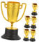 Toyvian 6 Pièces Mini Trophées pour Enfants Petits Trophées En Plastique Or Pour Les Compétitions Sportives Faveurs Fête Récompenses Scolaires Classe Faveurs FêTe DéCorations Bureau
