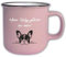 Jumbo Tasse Vintage mit Spruch T152 „Mein Baby gehört zu mir″ Motiv Hund französische Bulldogge Rosa Geschenk Retro Keramik 350 ml