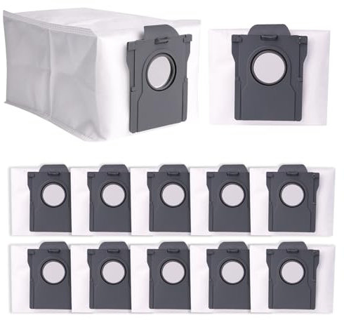 Nuo desire 12 Sacs à Poussière pour Dreame L10s Pro Ultra/L10s Plus/X40 Ultra Complete Dreame L10s Pro Ultra Heat/ L10s Ultra Gen 2/ X30 Ultra Sacs