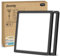 zemty Lot de 2 Plafonnier LED Carré, 3 Couleur (3000K/4000K/6500K) Lampe de Plafond, 2100LM Luminaire Plafonnier Salle de Bain IP44 Etanche pour Bureau, Cuisine, Couloir, Balcon, Garage,22CM(Noir)