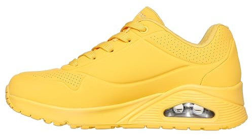 Skechers Damen Uno Stand On Air Trainers, Mustard Durabuck/ Mesh, 37 EU
