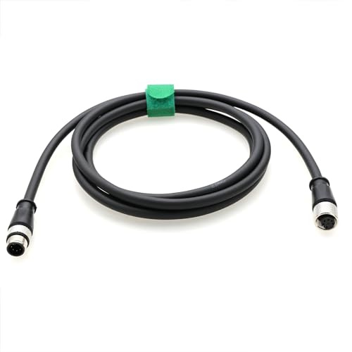 HangTon M12 wasserdichtes abgeschirmtes Kabel für den Außenbereich, 6-polig, A kodiert, weiblich für Sensor, industrielle Steuerung, Automatisierungsgerät, Netz, CANopen, IO Link Profibus, DC Power 30