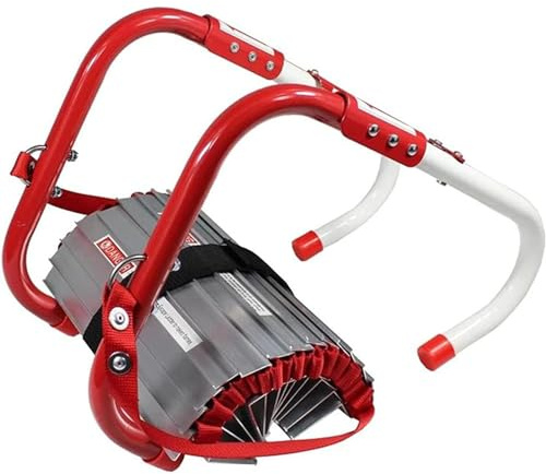 HDIJDY Feuerleiter Strickleiter Rettungsleiter für Notfälle, Fluchtleiter Strickleiter Rettungsseilleiter Sicherheitsleiter Notausstiegsleiter,7,5 m (295,28 Zoll),4 m/13 ft