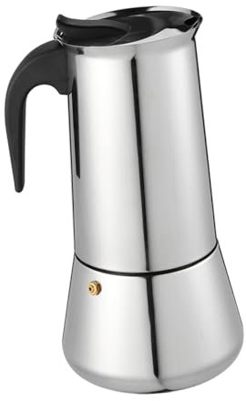 VINTORKY Cafetera Inoxidable Para Espresso Duradera Hogar Tienda Recipiente Para