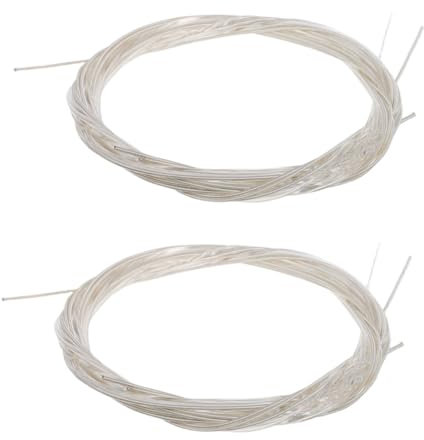 TOYANDONA 2sätze Nylon-gitarrensaiten Für Klassische Akustische Und Elektrische Gitarren Langlebige Silberplattierte Saiten Mit Elegantem Perlenbeutel Zur Einfachen Aufbewahrung Und