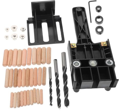 Homoyoyo 1 Satz Brett-locator Waschbecken Fasenbohrwerkzeug Für Die Holzbearbeitung Tischler Holzbearbeitung Lineal Für Die Holzbearbeitung Terrassendielen-werkzeuge Bohrortung Black Stahl