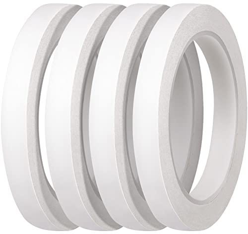 YISUMEI 4 rotoli di nastro biadesivo autoadesivo, 10 mm x 25 m, trasparente, per fai da te