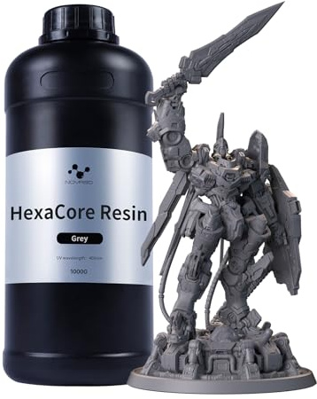 NOVA3D HexaCore Resin — 405nm High-Precision 3D Resin, Balanced Low-Shrinkage & High Toughness (Grey, 1kg)