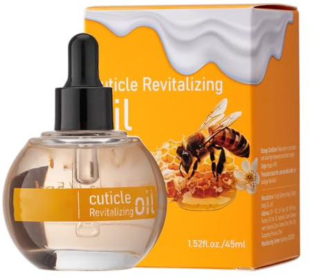 Honey Cuticle Oil for Nails - Nourishing Nail & Cuticle Oil for Nail Repair - Natural Ingredients Nail Oil Cuticle Contain Vitamin E - Strengthening & Moisturising Damaged Thin Nails,Daily Nail Care