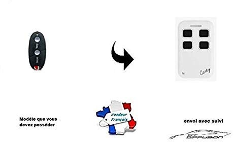Nice Very VR Compatible avec la Télécommande Carty R Envoi Gratuit en France - Multi fréquence de 280 à 868 MHz pour Code Fixe et Rolling Code - pour Portail Porte de Garage