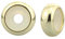 Clip Stopper Charms Sterling Silber Rondelle Abstandshalter Perle für Pandora Charm Armbänder (Gold)