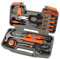 Apollo Tools DT9706-OR Original 39-teiliges allgemeines Haushalts-Werkzeugset in Werkzeugkasten, Aufbewahrungsbox mit wesentlichen Handwerkzeugen für alltägliche Reparaturen zu Hause, orange