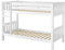 Erst-Holz Schönes Kinderstockbett Kiefer Massivholz weiß 90x200cm Kinderzimmer Etagenbett Rollrost 60.06-09W