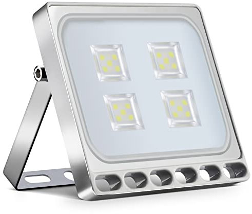 Viugreum® Projecteur LED 20W, 2000LM Ultra-Mince, Blanc Froid 6000K, Extérieur IP67, Spot Floodlight Pour Jardin, Stade, Garage, Entrepôt, Magasin, Atelier, Dépôt