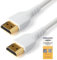 StarTech.com 6ft (2m) Premium Certified HDMI 2.0 Cable with Ethernet, Durable High Speed UHD 4K 60Hz HDR, Rugged M/M HDMI Cord with Aramid Fiber, TPE, Ultra HD Monitors, TVs & Displays (RHDMM2MPW)