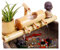 Bamboo Garden Zen Fontana di Acqua con Pompa, Indoor/Outdoor Ornamenti, 7.8-Pollici Rotonda Base Piana, Liscia Split-Resistente bambù, Contenitore Non Incluso