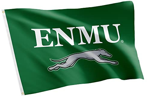 Desert Cactus Flagge der Eastern New Mexico University, NCAA 100% Polyester, für drinnen und draußen, 91 x 152 cm (Stil 1)
