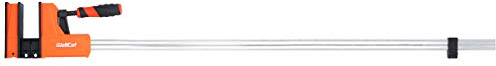 WellCut Bar Clamps 1000mm x 95mm, Parallel Jaw Clamp, Quick Release Professional Woodworking F Clamps with 600kg Clamping Force Heavy Duty Super Strong Fully Adjustable