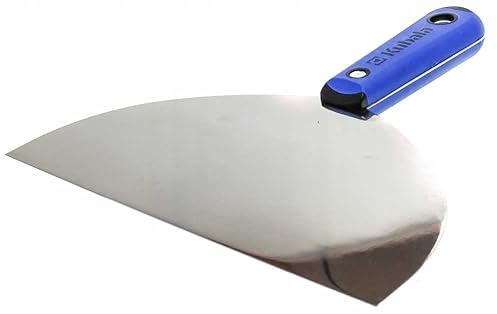 Profi Malerspachtel aus rostfreiem Edelstahl mit Kunststoffgriff - Spachtel Silver Line - Putty Messer ist ideal für Finishing-Arbeiten mit allen Arten von Spachtelmassen - Made in EU - KUBALA