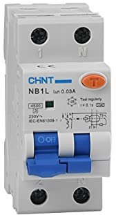 Chint Interruttori Magnetotermici Differenziali Serie NB1L Curva C, cod. 203336 (NB1L1 Tipo A, 230Vac-20A-30mA)