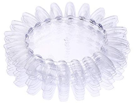 SOLUSTRE Nail Sticks Nail Art Supplies Acrylic Clear Nail Wheel Display Good for Nail Art Polish Display Practice and Home DIY (10Pcs, Transparent)