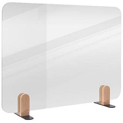 Legamaster Elements Tischtrennwand transparent 60x80cm Halterungen