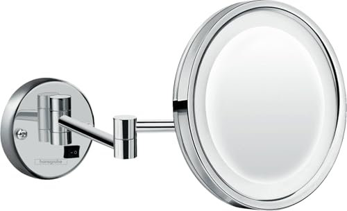 hansgrohe Rasierspiegel Logis Universal Chrom mit LED Licht, 73570000