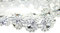 Diamant Band 1 Reihen 9m/Rolle Strassband Acrylic Rhinestone Dekoband Für Hochzeit Geburtstag Torte Gastgeschenkbox Verzierung Handwerk Silber