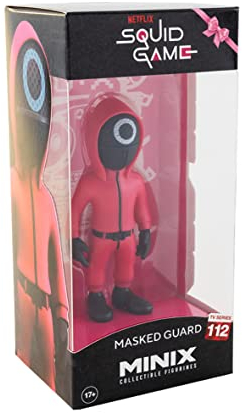 MINIX Collectible Figurines, Figur: The Squid Game – Masked Guard, 12 cm Sammelfigur, Ab 17+ Jahren, Deutsch