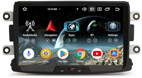 4GB+64GB 8-Kern Android 14 DAB+ Autoradio GPS Für Dacia Sandero Logan Dokker Lodgy Duster 2012-2020 mit Navigation Unterstützt Wireless CarPlay Android Auto Bluetooth WiFi 4G DSP CANBus USB Kamera 8