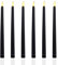 Sequpr LED Candles Taper Candles Black, Flameless, Battery Operated, LED Long for Table, Christmas, Birthday, Party, Wedding, Home, Church Decoration, Pack of 6
