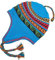 Alpaka Mützen für Damen und Herren Peruanische Beanie Warme Wintermütze mit Ohrenklappen Alpaka Fleece Gefüttert, Azul Claro, Einheitsgröße