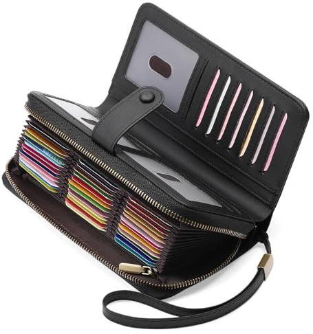 GAEKEAO Portemonnaie Damen Geldbörse Damen Gross Kartenetui Damen Geldbeutel Damen Leder with RFID-Schutz Geschenk für Frauen Portmonee