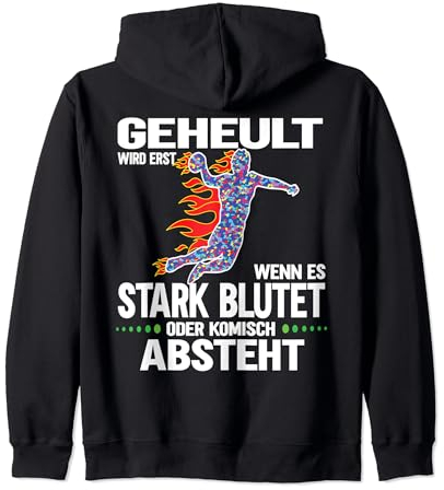 Handball Spieler Designs Herren & Damen und Handball Fans Kapuzenjacke