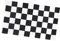 KONTONTY Drapeau de Course Noir et Blanc Drapeau de Signalisation Racing Polyester avec Œillets pour Événements et